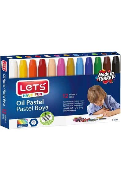 12 Renk Pastel Boya