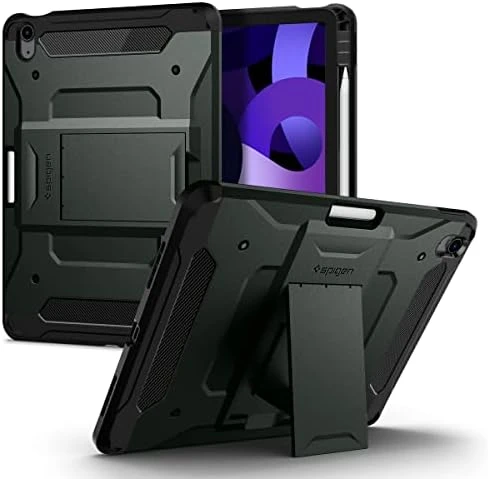 Spigen iPad Air 11" (2024) / iPad Air 10.9" (2022 / 2020) Kılıf Tough Armor Pro Midnight Green - ACS02053