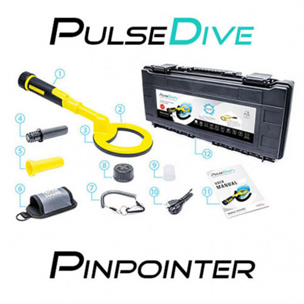 PulseDive Scuba Dedektör ve Pointer (Sarı Renk) - 2