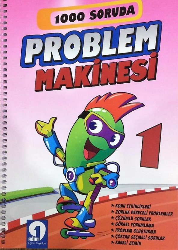 Bilgin Çocuk Yayınları 1. Sınıf 1000 Soruda Problem Makinesi - 1