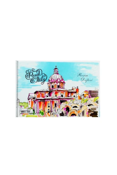 3 Lü Boyama Seti ( Kuru Pastel Keçeli Boya) 25x35 15 Yaprak Resim Defteri - 5