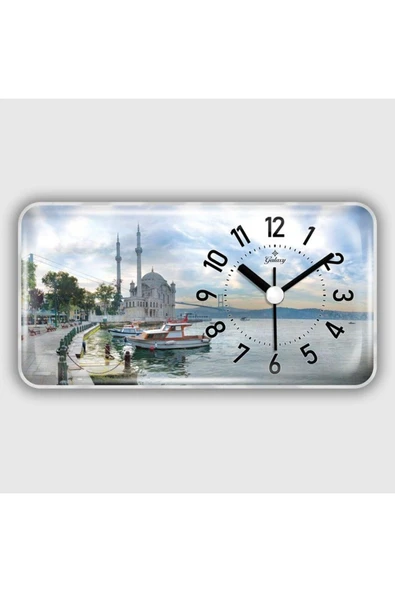 Mıknatıslı / Magnetli Buzdolabı Saati Ortaköy Manzarası