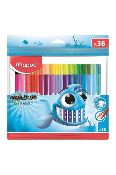 Colorpeps Ocean Yıkanabilir Keçeli Kalem Seti 36 Renk