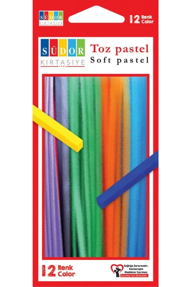 12 Renk Toz Pastel Boya - 3