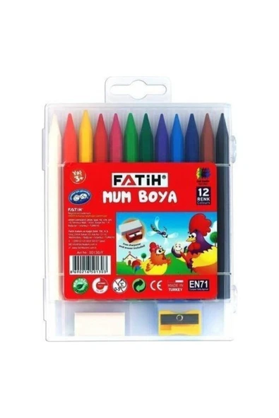 Mum Boya 12 Renk Uzun Crayon ürün görseli 1