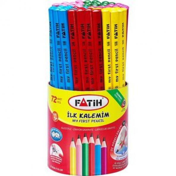 Fatih Kurşun Kalem Jumbo Üçgen Başlangıç Kalemi Renkli