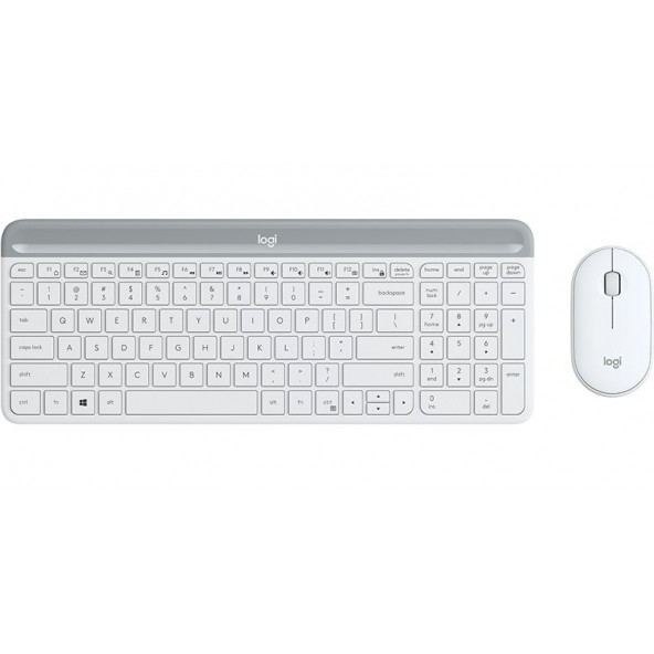 Logitech MK470 Kablosuz Klavye Mouse Seti Beyaz 920-009436 - 5