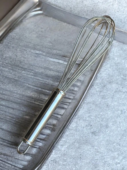 MyBru Paslanmaz Çelik Metal Saplı El Çırpıcısı (Blender) (Büyük Boy) - 4