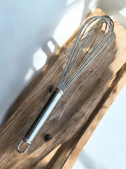 MyBru Paslanmaz Çelik Metal Saplı El Çırpıcısı (Blender) (Büyük Boy) - 3