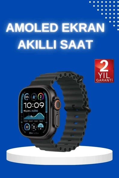 Akıllı Saat Bluetooth Bağlantılı NFC ve GPS Uyumlu Nabız Ölçer Sesli Görüşme