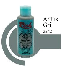 Rich Multi Surface Akrilik Boya 120ml 2242 Antik Gri