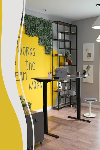 Creo Mobili Yükseklik Ayarlı Elektrikli, Bluetoothlu, Orion 3 Kademe Ofis ve Çalışma Masası Antrasit - 2