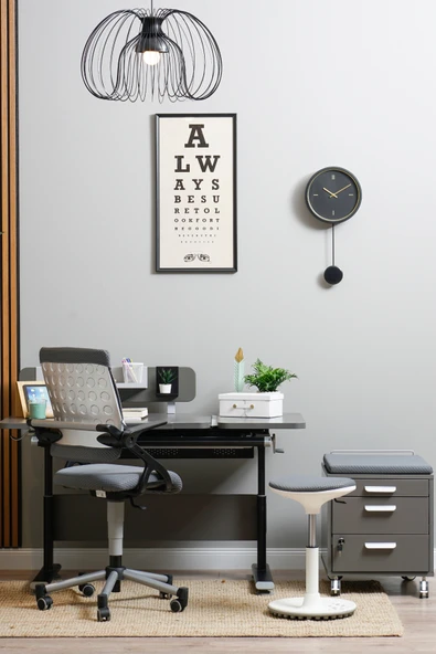 Creo Mobili Yükseklik ve Eğim Ayarlı, Vega Advanced Bilgisayar ve Çalışma Masası Takımı Antrasit/Gri - 5