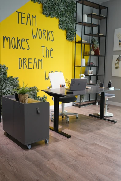 Creo Mobili Yükseklik Ayarlı Elektrikli, Bluetoothlu, Orion 3 Kademe Ofis ve Çalışma Masası Antrasit - 3