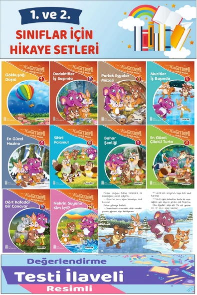 1. ve 2.Sınıf Okumayı Sevdiren 10 lu Hikaye Seti  (32 sayfa) ürün görseli 1