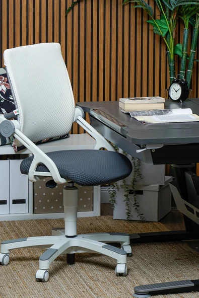 Creo Mobili Yükseklik ve Eğim Ayarlı, Sirius Delüx Bilgisayar ve Çalışma Masası Takımı, Antrasit - Resim 4