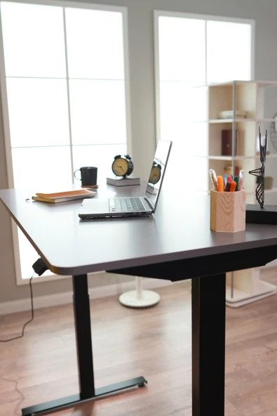 Creo Mobili Yükseklik Ayarlı Elektrikli, Bluetoothlu, Orion 2 Kademe Ofis ve Çalışma Masası Antrasit - 4