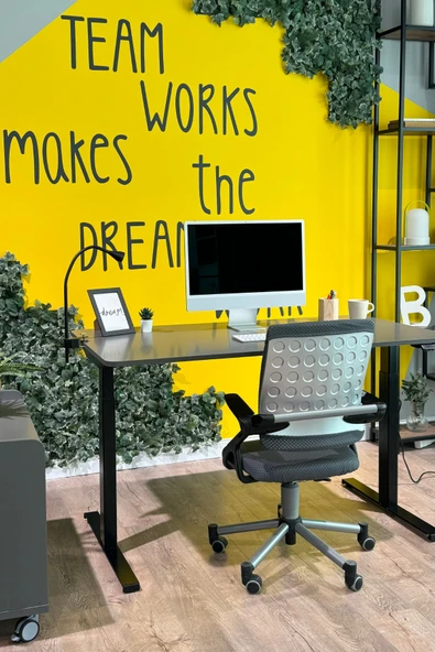 Creo Mobili Yükseklik Ayarlı Elektrikli, Bluetoothlu, Orion 3 Kademe Ofis ve Çalışma Masası Antrasit