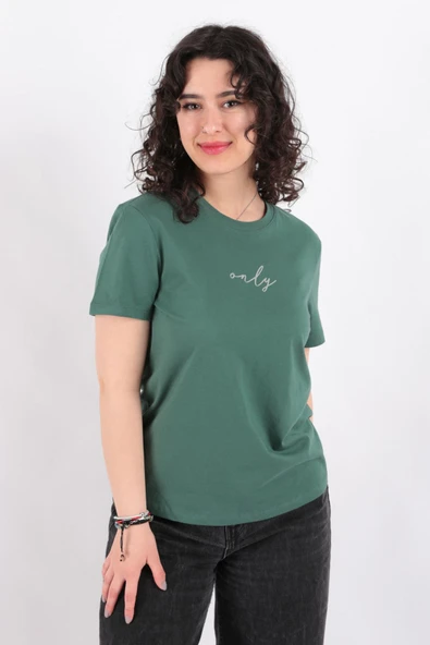 Only Kadın Onllotta Yeşil Tişört 15339251 - 7