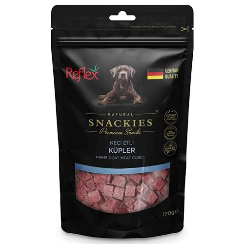 Reflex Snackies Natural Keçi Etli Küp Tahılsız Köpek Ödül Maması 170 Gr