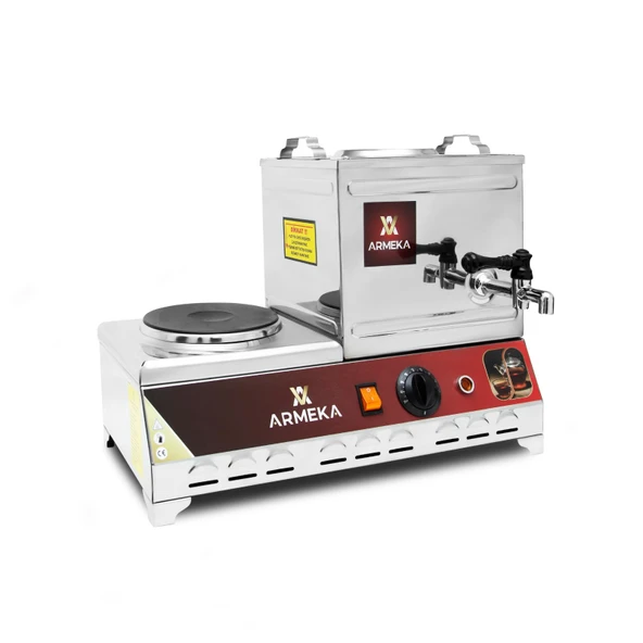 Armeka 10 Litre Çay Kazanı Elektrikli Pleytli Çay Kazanı Çay Ocağı Sanayi Tipi