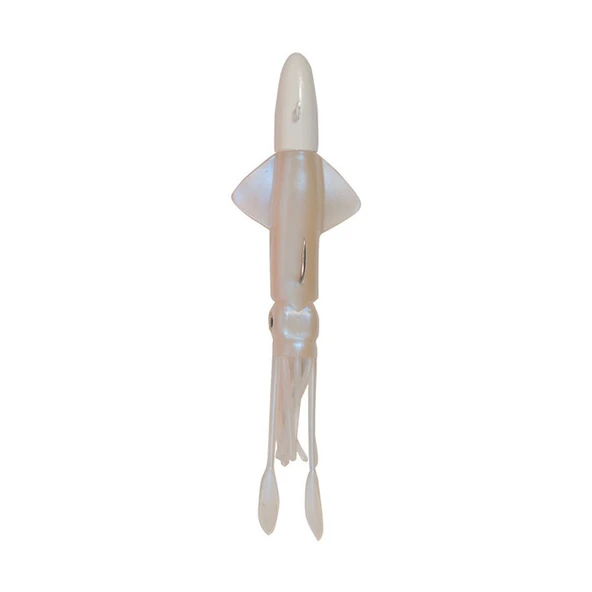 Ryuji Calamari 20cm 150gr Kalamar Silikon Yem Renk : Pearl White UV
