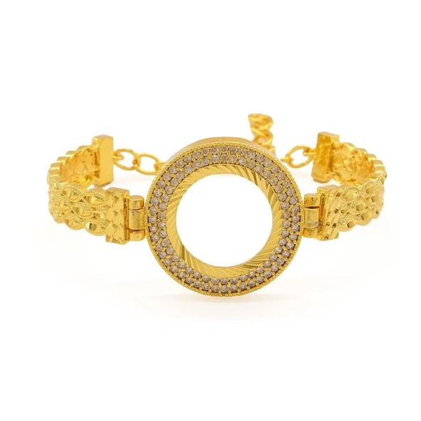 Çeyrek Altın Çerçeve Bileklik Çelik Altın Kaplama BLZ-632 ürün görseli