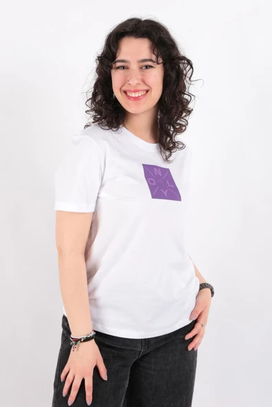 Only Kadın Onllotta Beyaz Tişört 15339251 - 7