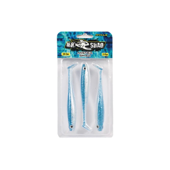 Ryuji Mister Shad 10cm 7gr Silikon Yem Renk : UV Blue ürün görseli 1