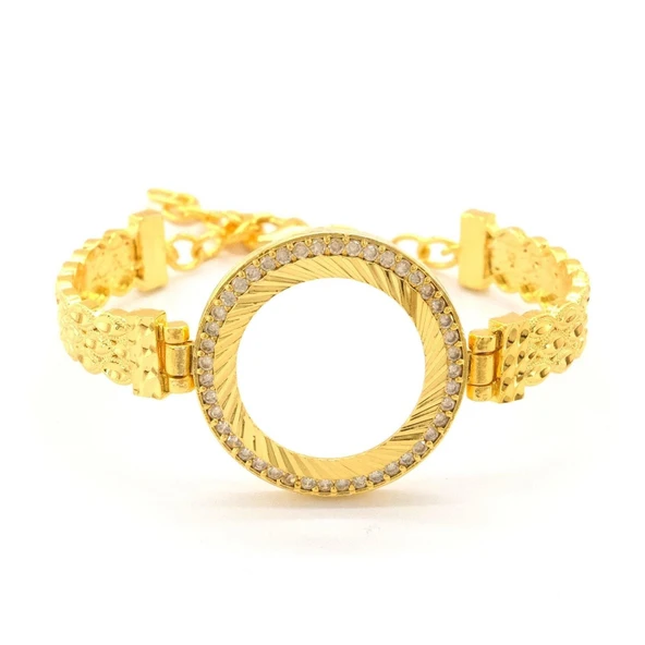 Çeyrek Altın Çerçeve Bileklik Çelik Altın Kaplama BLZ-647 ürün görseli