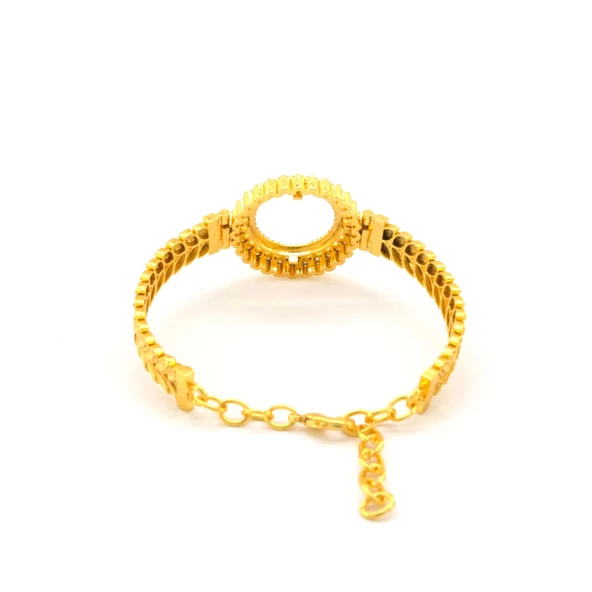 Çeyrek Altın Çerçeve Bileklik Çelik Altın Kaplama Arpa Model-BLZ-642 - Resim 5