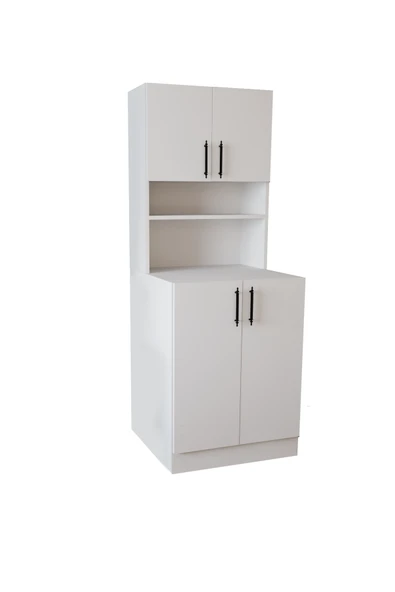 DF03101 Çamaşır Makinesi Dolabı Banyo Boy Dolabı - 4