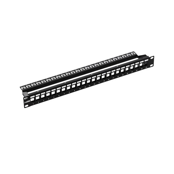AGER 1U 24port Cat6 Utp Boş Patch Panel AC-610-24 - 5