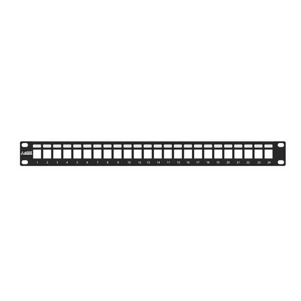 AGER 1U 24port Cat6 Utp Boş Patch Panel AC-610-24 - 4