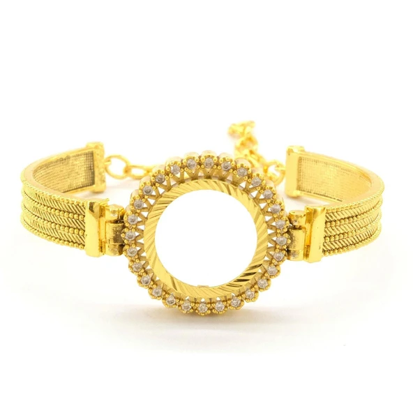 Çeyrek Altın Çerçeve Bileklik Çelik Altın Kaplama Trabzon Model-BLZ-645 ürün görseli