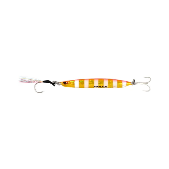 Ryuji Silent Jig 60gr Jig Yem Renk : Gold Zebra Glow