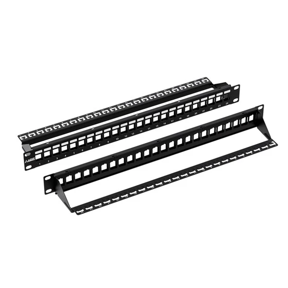 AGER 1U 24port Cat6 Utp Boş Patch Panel AC-610-24 - 6