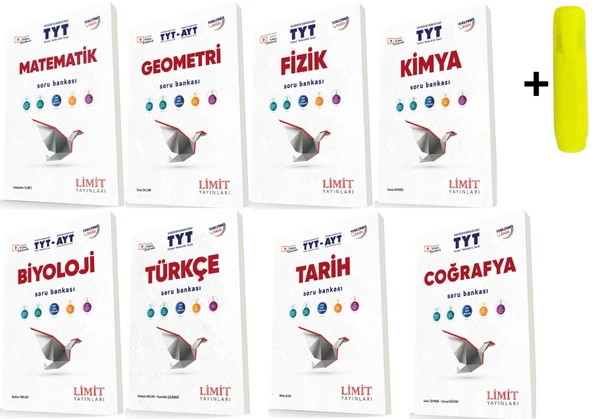 Limit Yayınları Tyt Tüm Dersler Soru Bankası Seti 8 Kitap