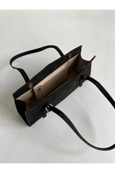 Venüs Model Siyah El Ve Kadın Omuz Çantası - 3