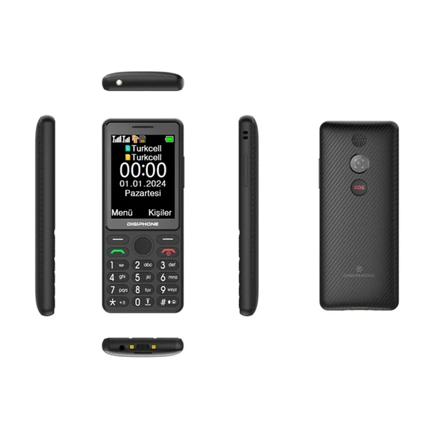 Sıfır DıgıPhone S600 Black Tuşlu Telefon - 2