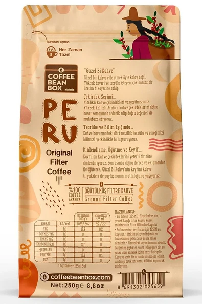 Peru Filtre Kahve 250 gr - 2
