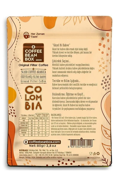 Colombia Filtre Kahve 80 gr - 2