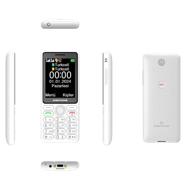 Sıfır DıgıPhone S600 White Tuşlu Telefon - 2