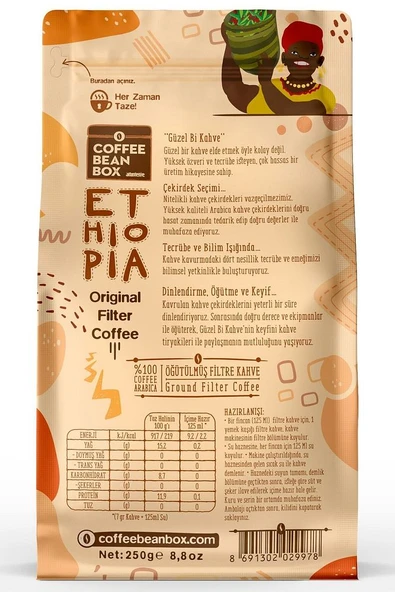 Ethiopia Filtre Kahve 250 gr - 2