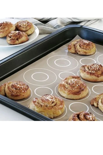 Premium Ürün Kaliteli Ürün Dayanıklı Yıkanabilir Yapışmaz 41x31 Cm Pişirme Kağıdı BAKTRADITION - Resim 2