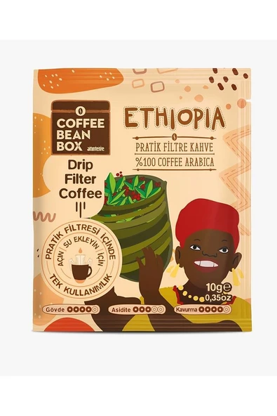 Ethiopia Filtre Kahve 10 gr X 10 Adet Aç-iç-at - 3
