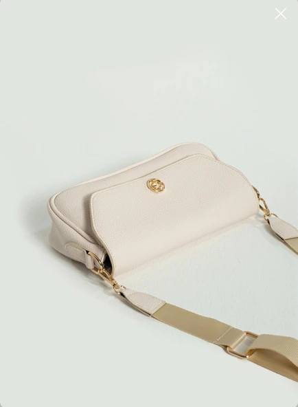 Bej Kadın Yeni Sezon Askılı Omuz Çanta - 2