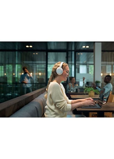 Philips TAH8506WT BT ANC Dokunmatik Hi-Res Beyaz Pro Kulak Üstü Kulaklık - Resim 5