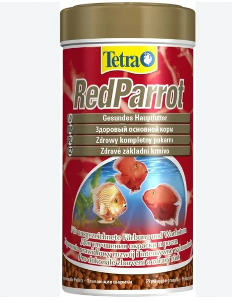 Tetra Red Parrot Papağan Cichlid Balık Yemi 1 L. 320 Gr. ürün görseli