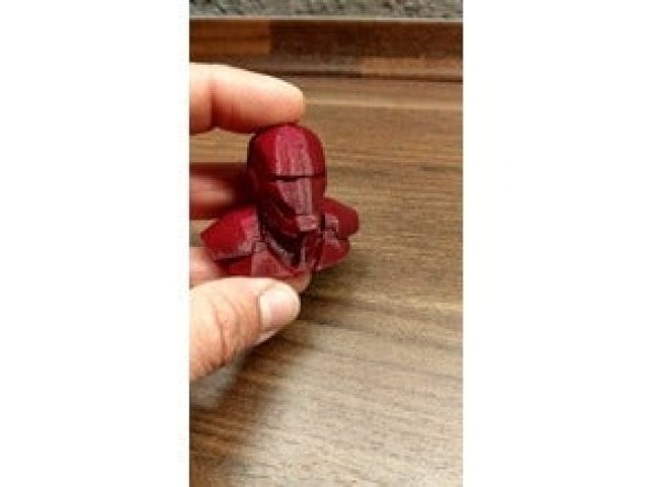 Demir Adam Büstü Iron Man Ironman Heykeli Dekoratif Hediyelik - 7